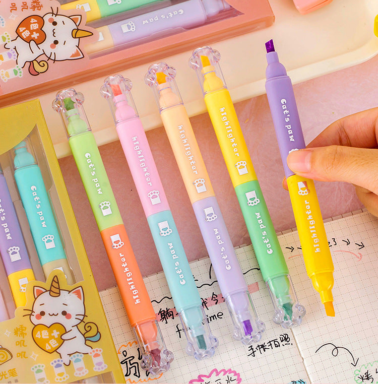highlighting important notes with fun pens