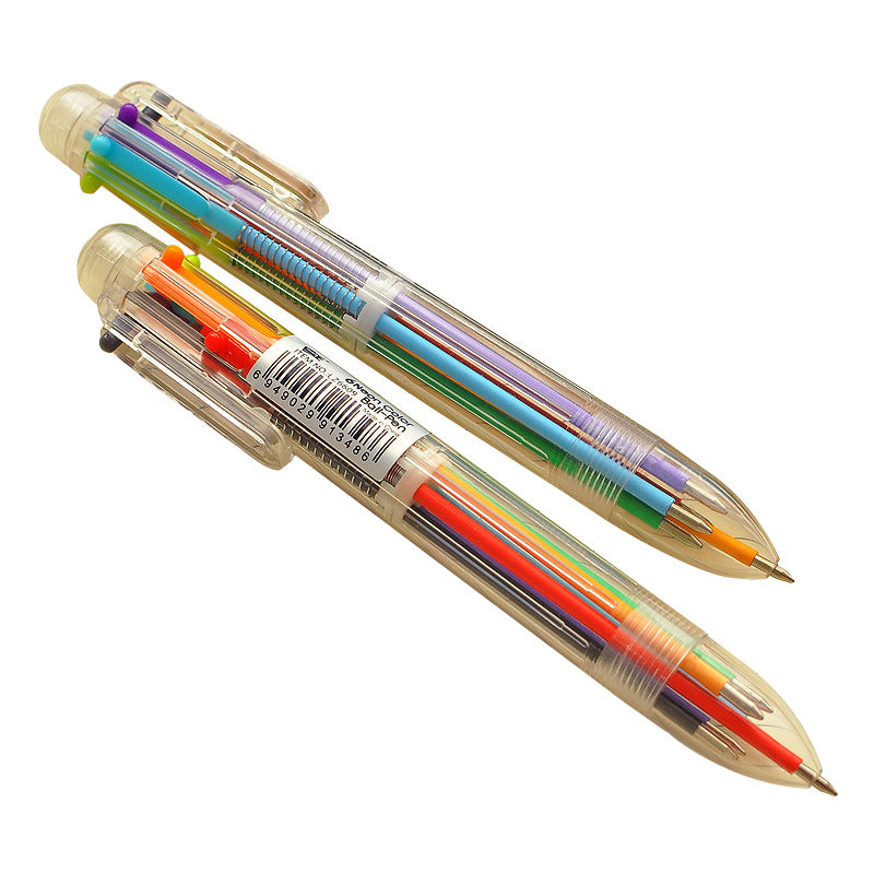 packaging of colourful retractable pens