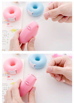 close-up of cute donut tape dispenser