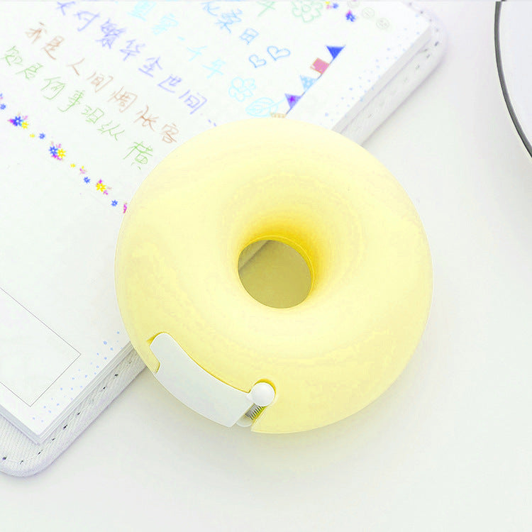 top view of cartoon donut tape dispenser
