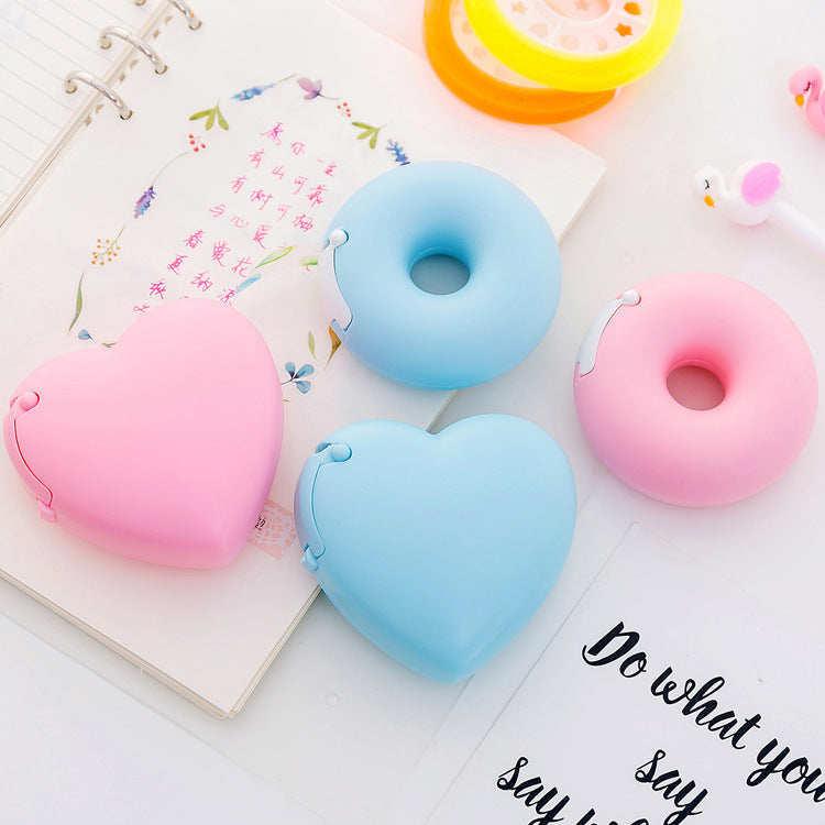 close-up of cute donut tape dispenser