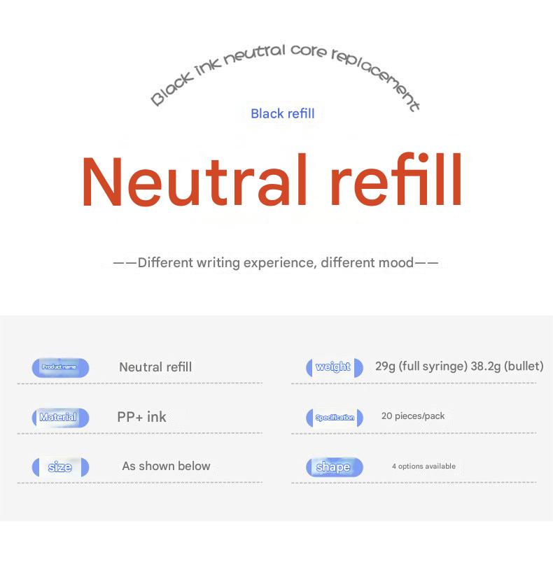 close-up of retractable pen refills pack