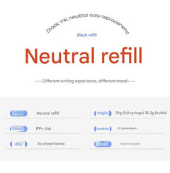 close-up of retractable pen refills pack