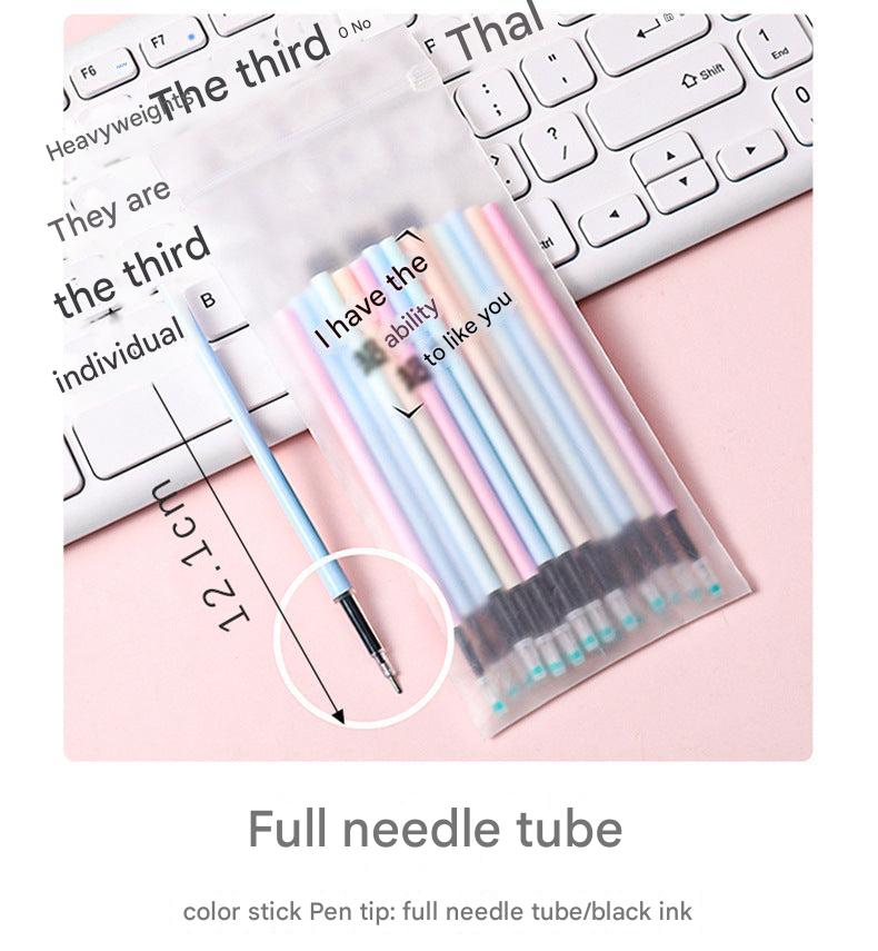 side view of a gel pen refill