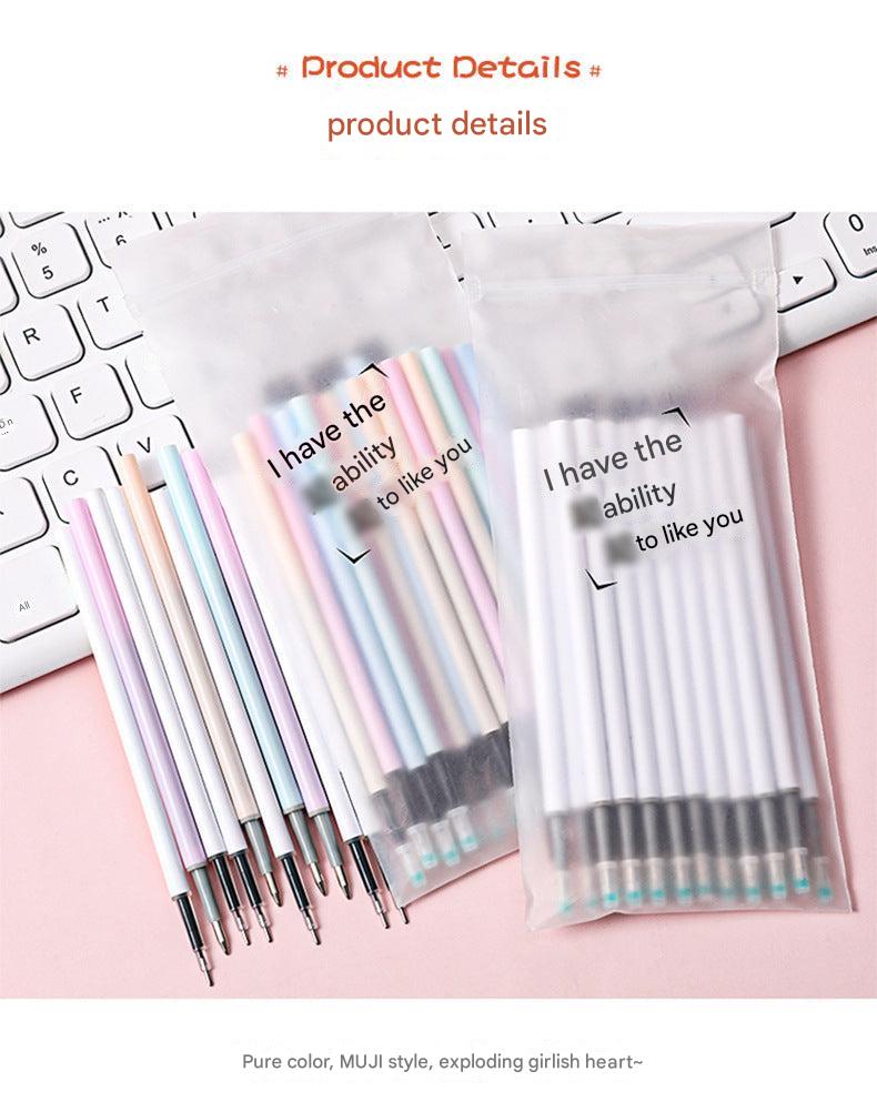 top perspective of gel pen refills