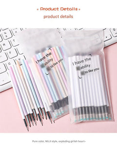 top perspective of gel pen refills