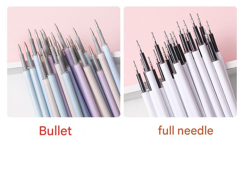 group of assorted gel pen refills