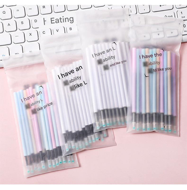 bulk pack of black gel pen refills