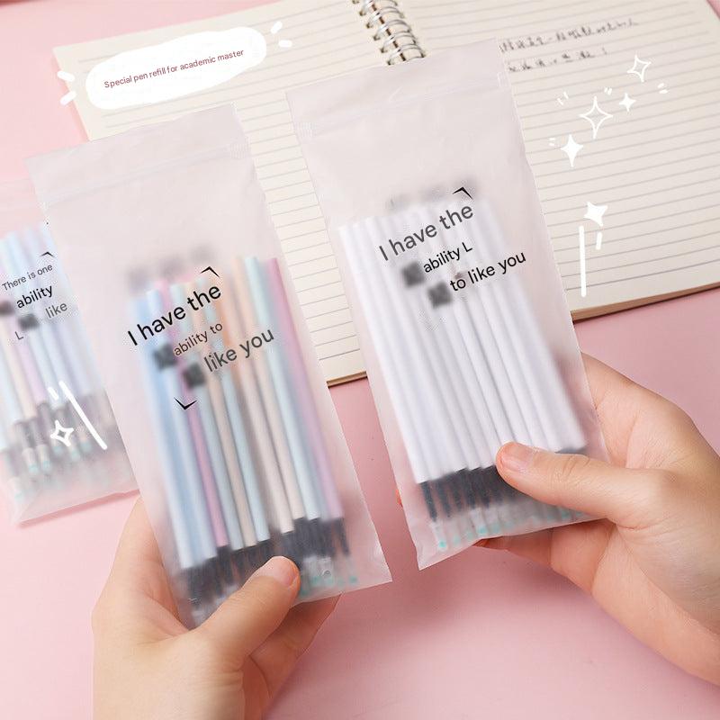 gel pen refills displayed in packaging
