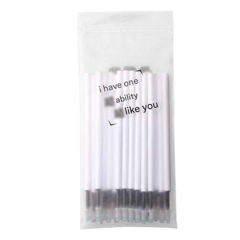 side view of a gel pen refill