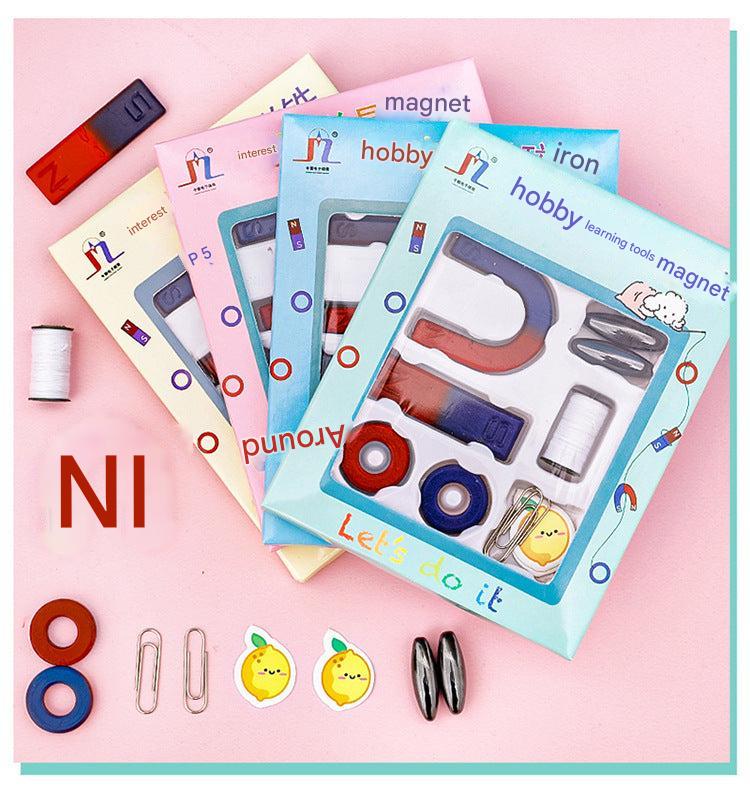 Learning through play with magnetic toys