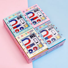 Vibrant magnets from educational toy set for kids