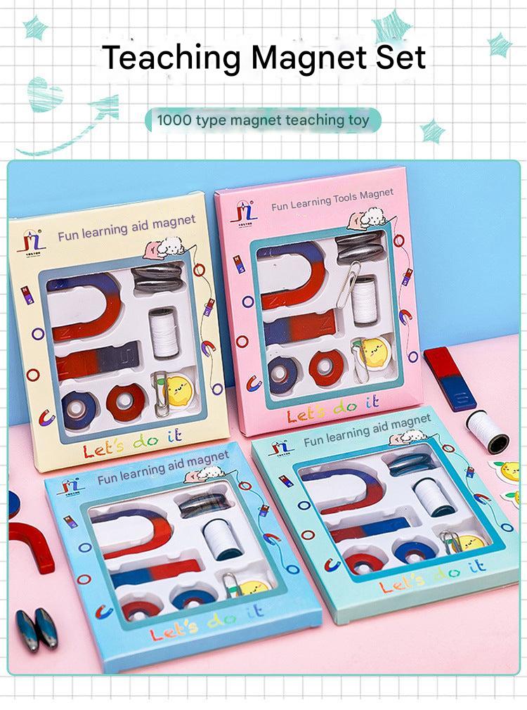 Learning through play with magnetic toys