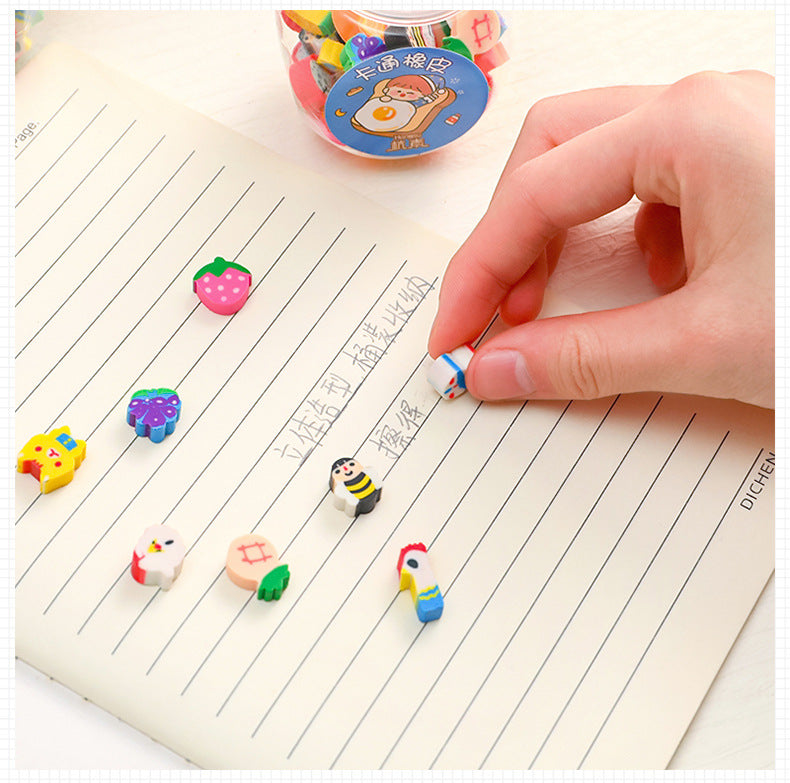 Fun animal erasers for school supplies
