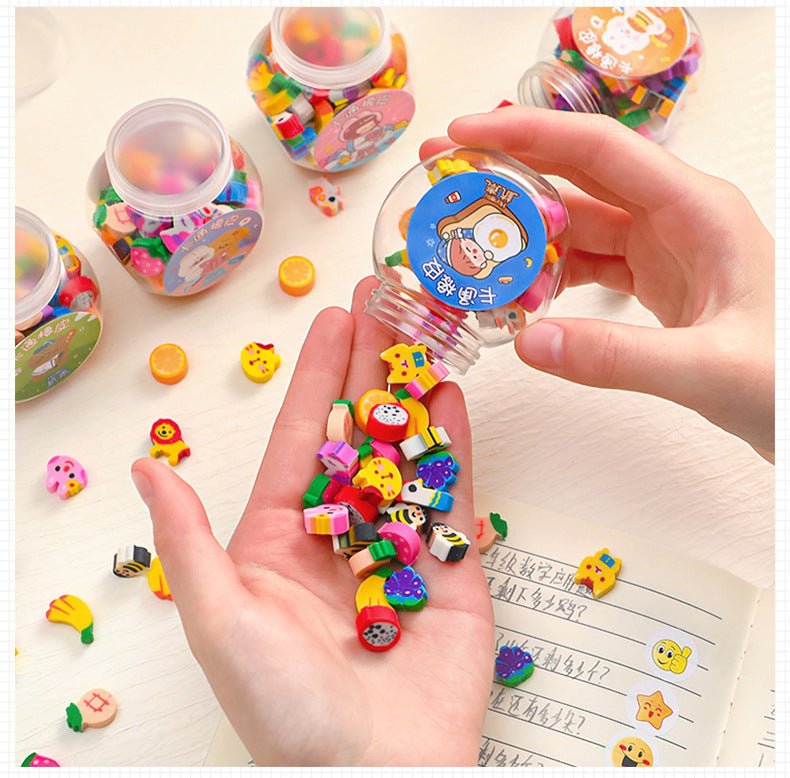Mini erasers for classroom rewards