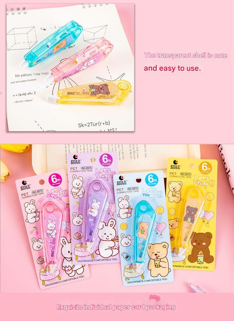 Adorable Cartoon Animal Correction Tape Design 4