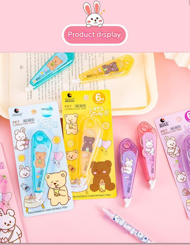 Adorable Cartoon Animal Correction Tape Design 5