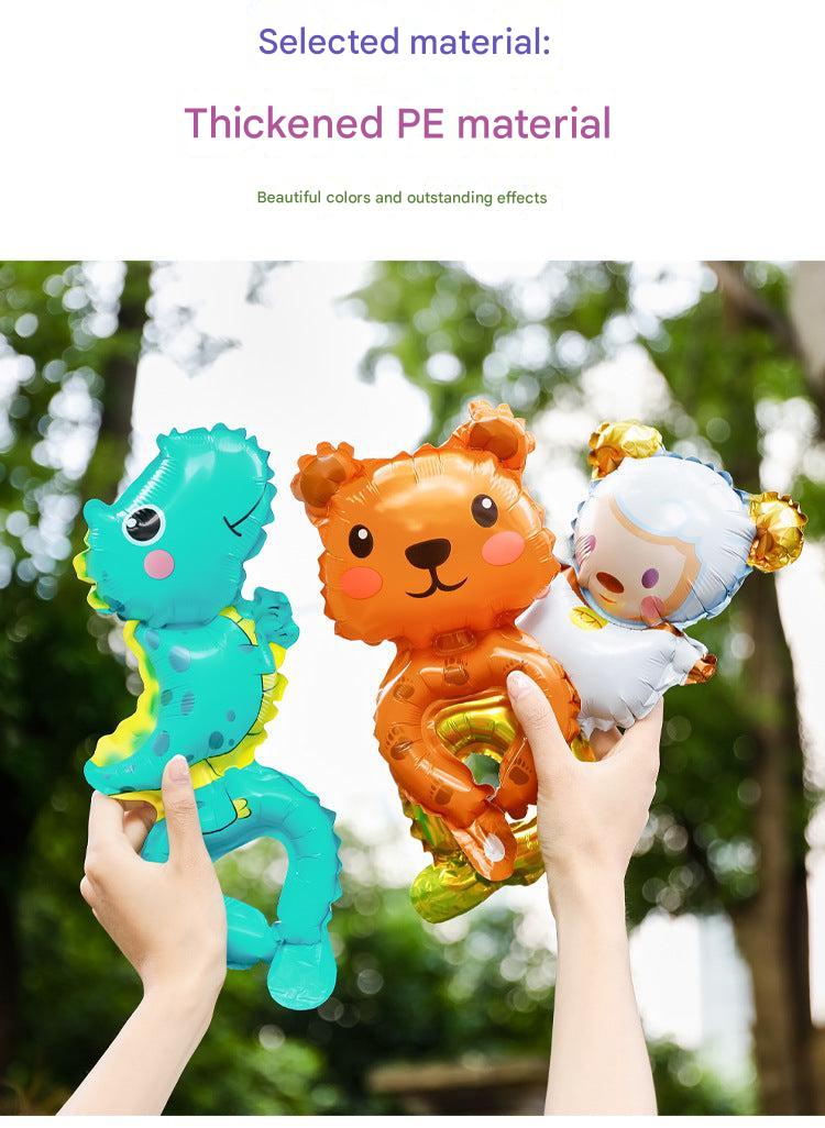 Adorable cartoon animal aluminium foil balloons image 1