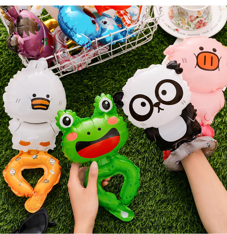 Colourful kids party balloons close-up image 5