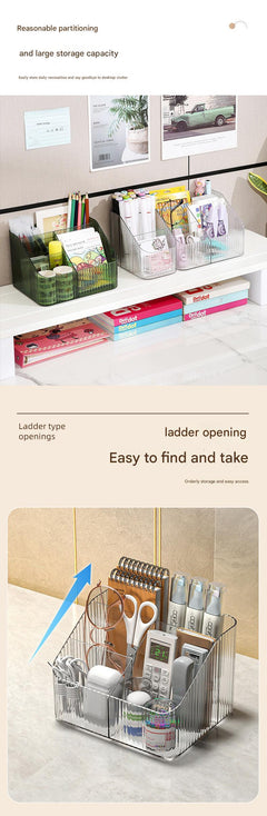 side view of makeup organiser with tools