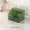 stylish makeup storage solution in clear acrylic