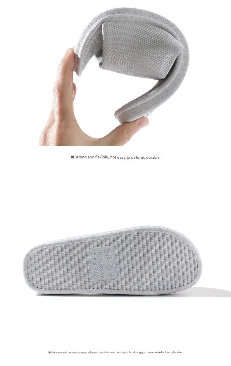 Soft sole slippers suitable for bathroom use