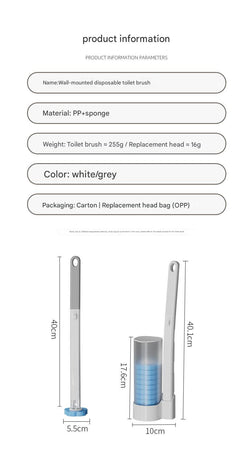 Stylish Toilet Brush Set on Bathroom Counters