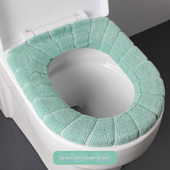 Stylish decorative toilet seat cover in motion