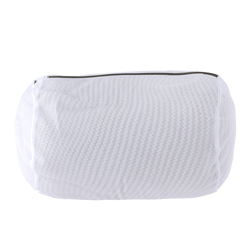 Nylon mesh laundry bag with zipper