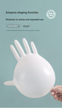 Display of nitrile gloves in various pack sizes
