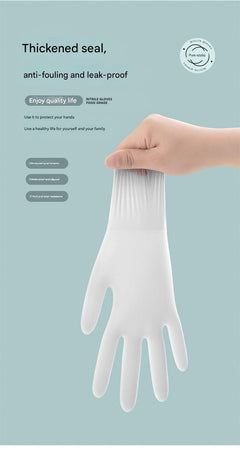 Nitrile gloves suitable for food safety applications