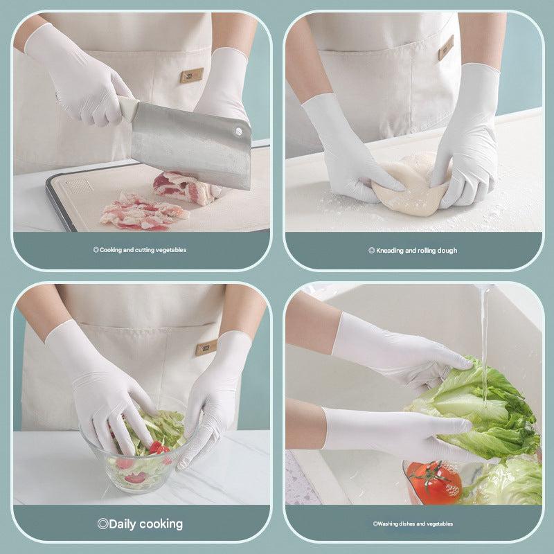 Nitrile gloves suitable for food safety applications