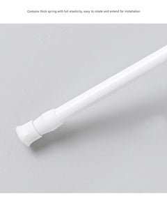 Adjustable No-Drill Curtain Rod in transparent colour