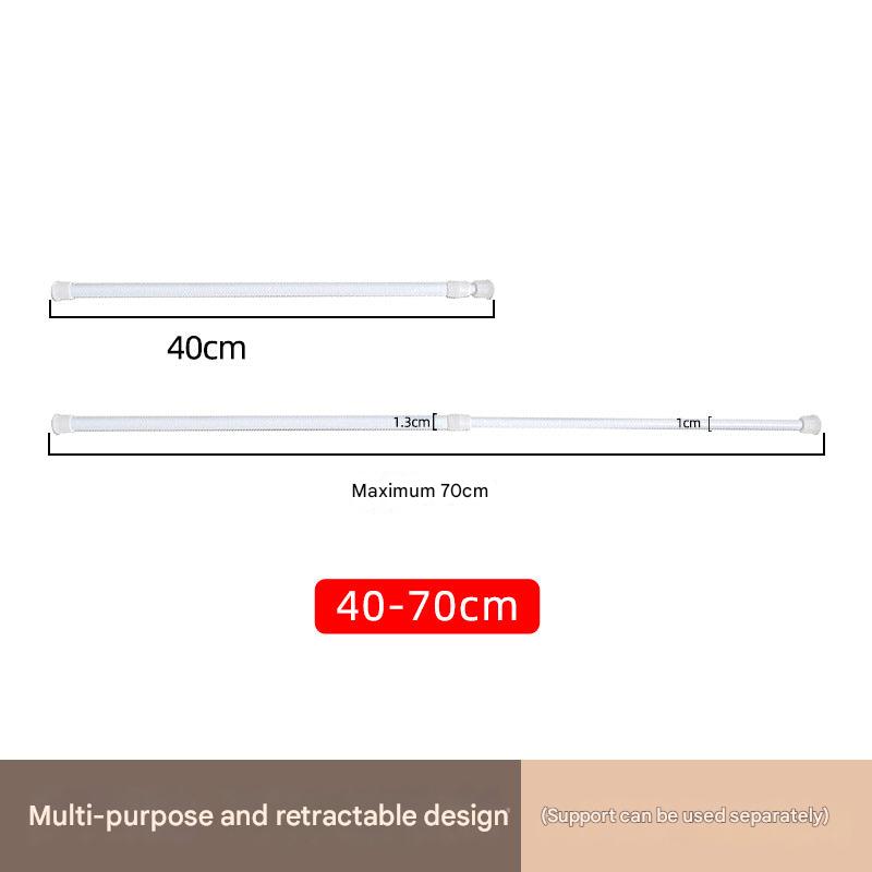 Adjustable length options of Curtain Rod displayed