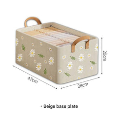 Small transparent PVC organiser on shelf