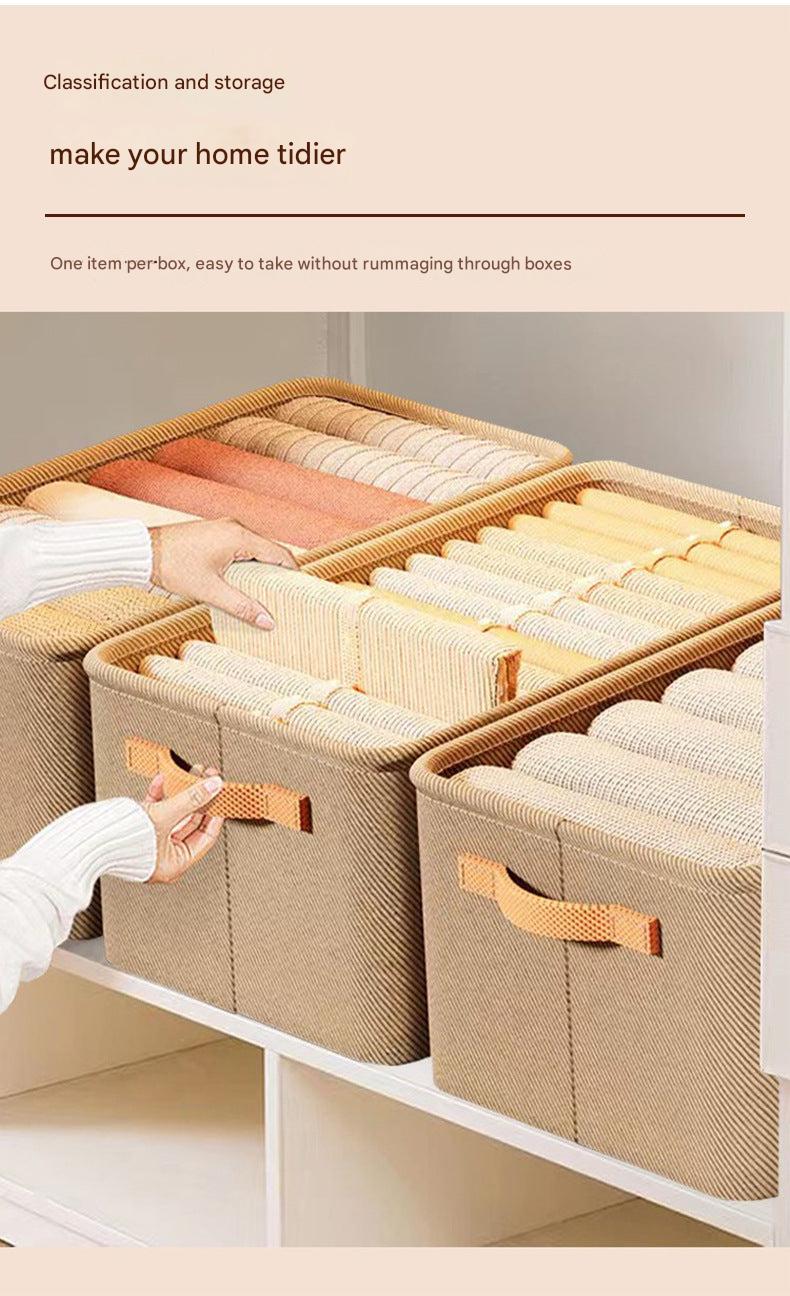 Decorative storage bin with foldable design