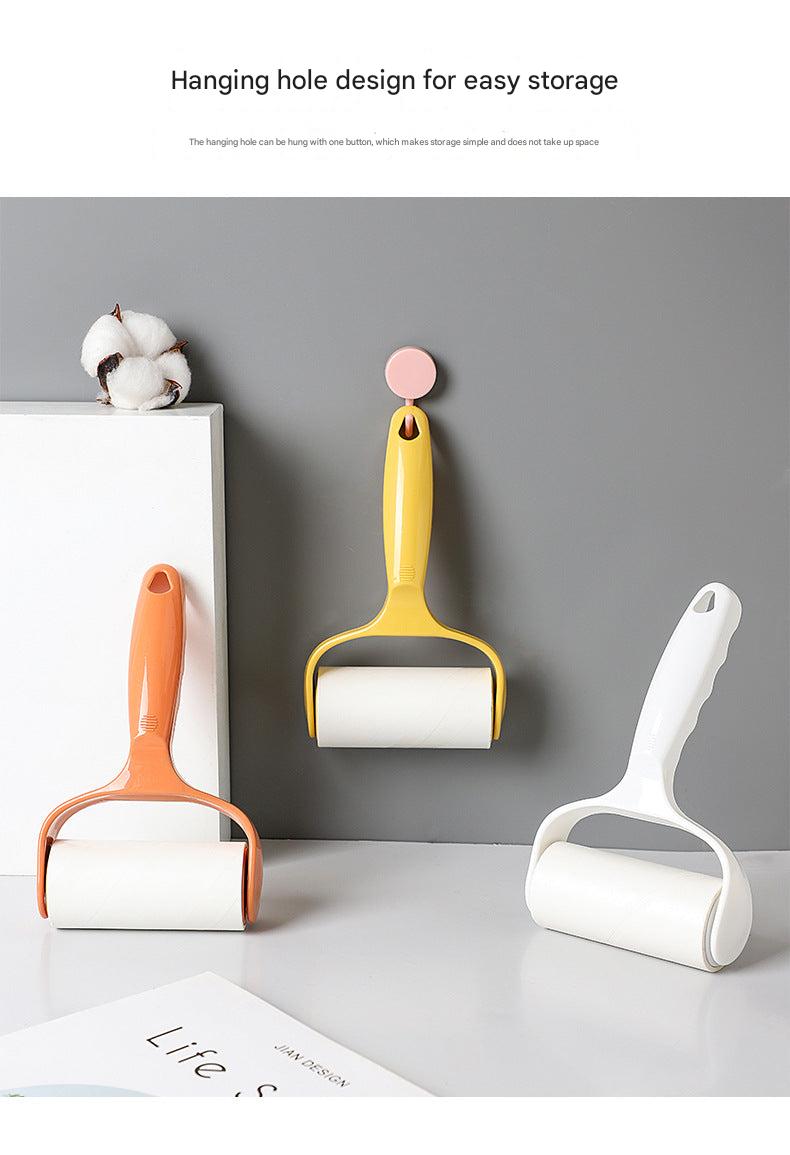 sticky lint roller with ergonomic handle