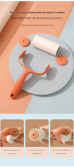 full view of the easy peel lint roller
