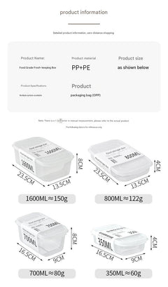 Zimoo variety of sizes food storage containers