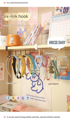Affordable over-the-door hook rack for dorms