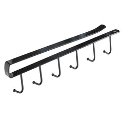 Iron multipurpose hook rack in sleek design
