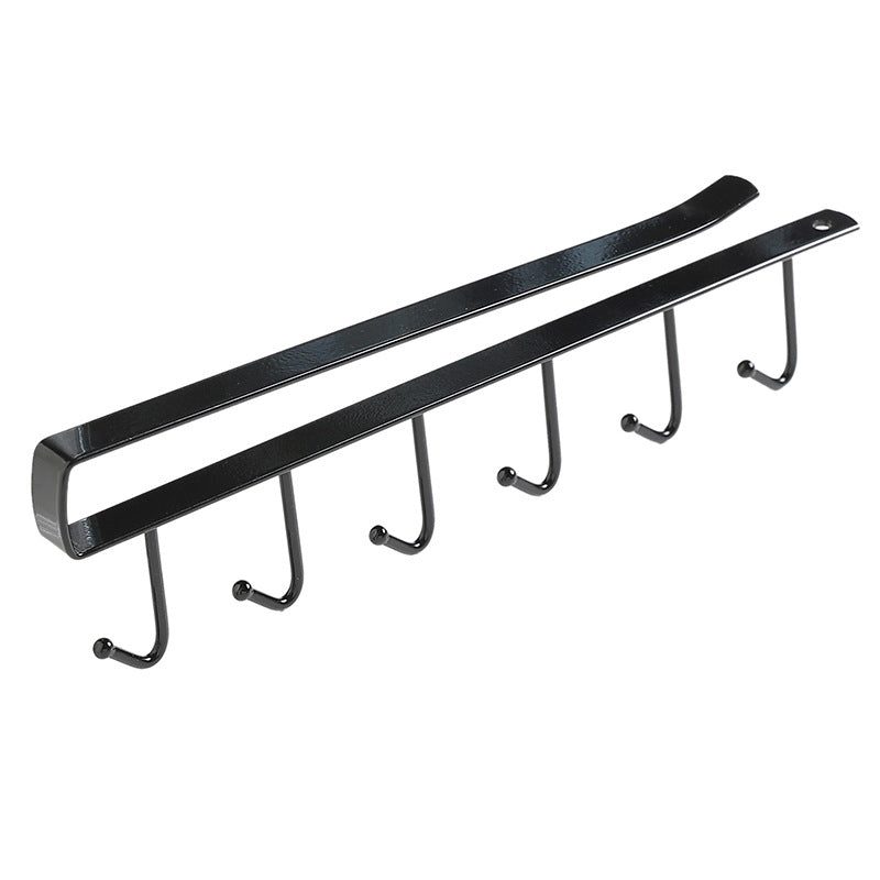 Iron multipurpose hook rack in sleek design