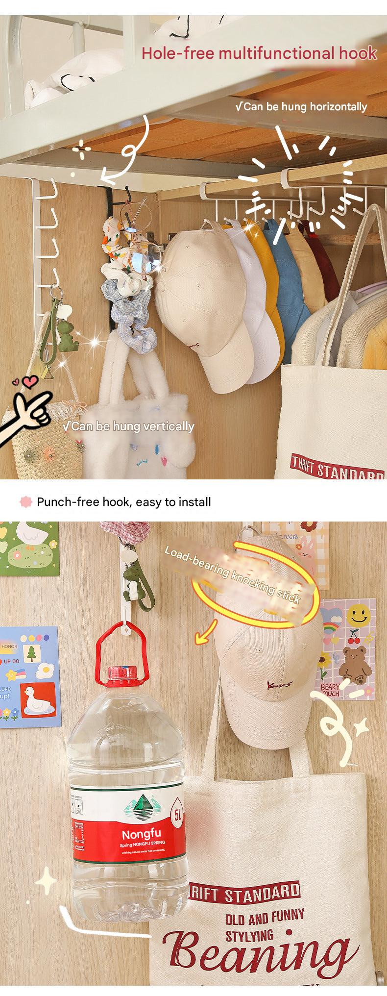 Functional hook rack in modern decor setting