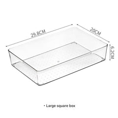 Stackable Transparent Desktop Organizer Versatile Use