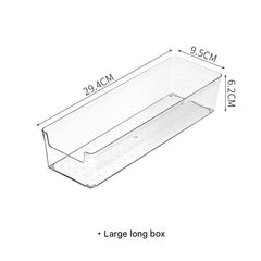 Stackable Transparent Desktop Organizer Front View
