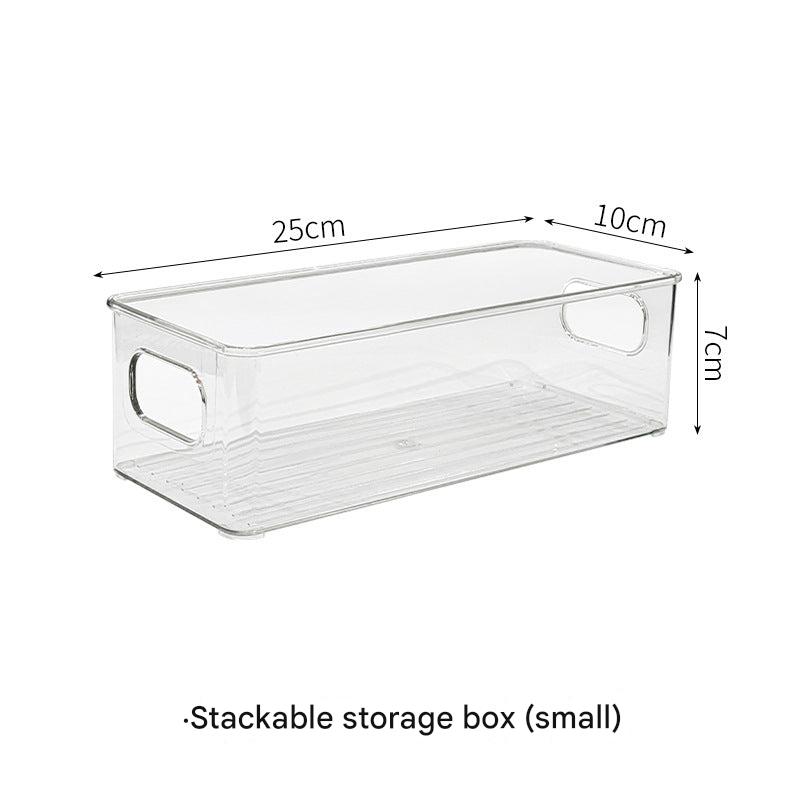 Stackable Transparent Desktop Organizer Side View