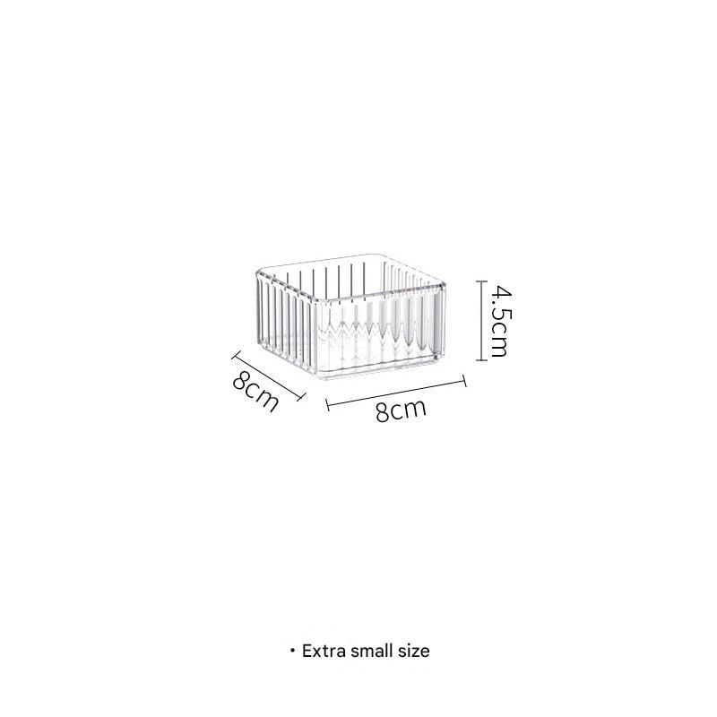 Stackable Transparent Desktop Organizer Organising Stationery