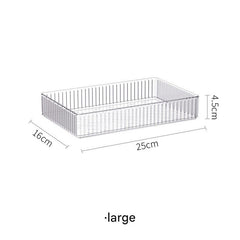 Stackable Transparent Desktop Organizer Modular Design
