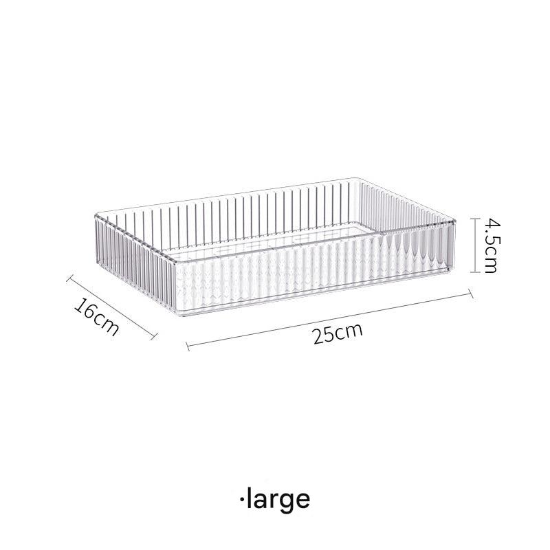 Stackable Transparent Desktop Organizer Modular Design