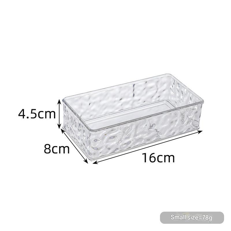 Stackable Transparent Desktop Organizer Compact Fit